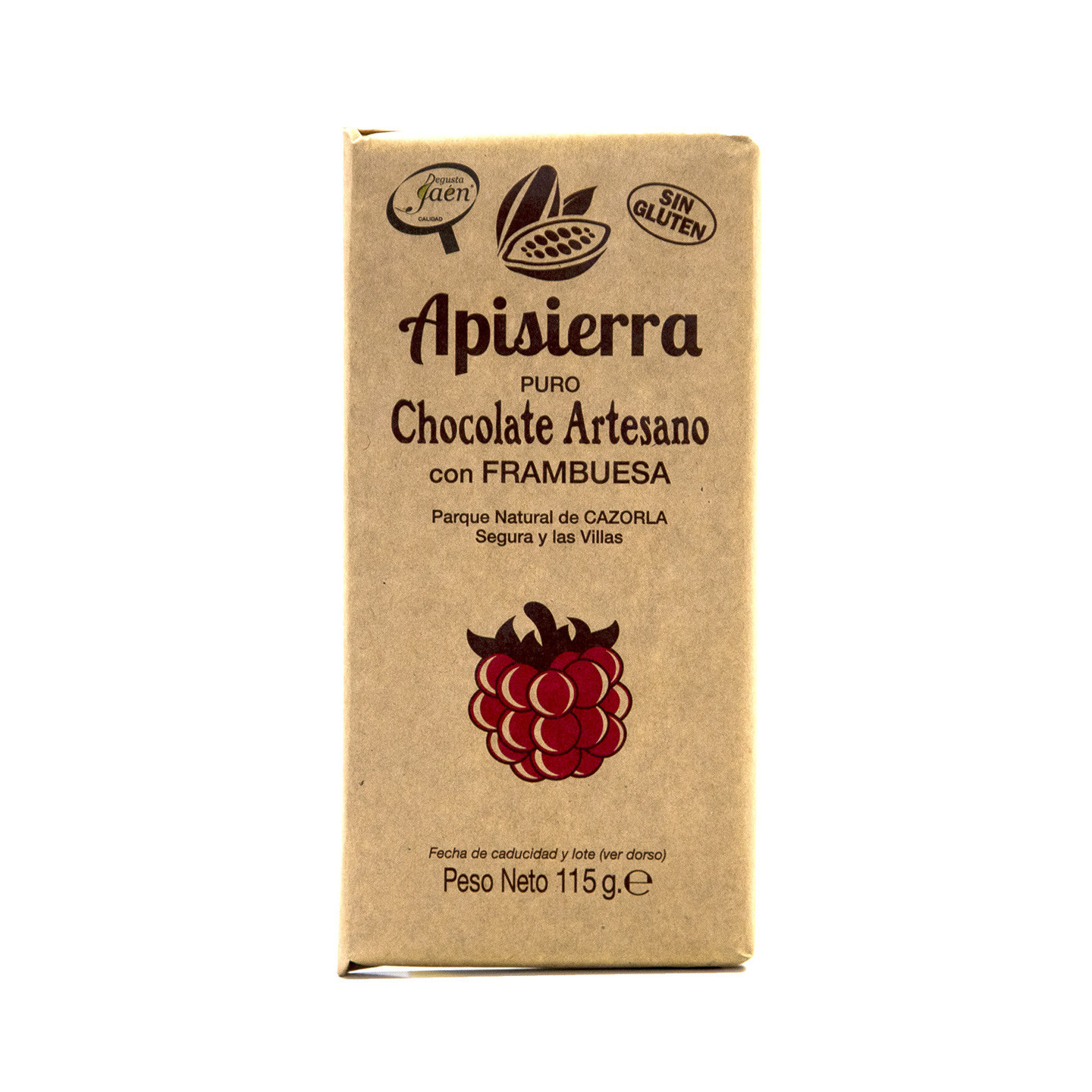 Chocolate con frambuesa Apisierra