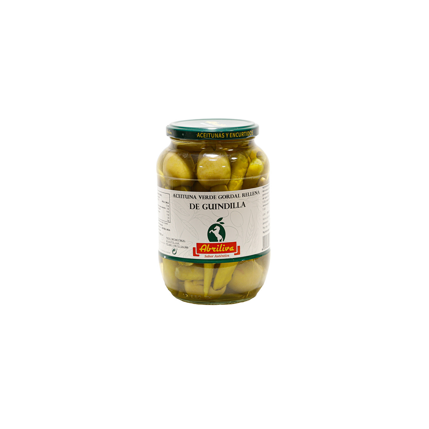 Aceituna Verde Gordal Rellena de Guindilla