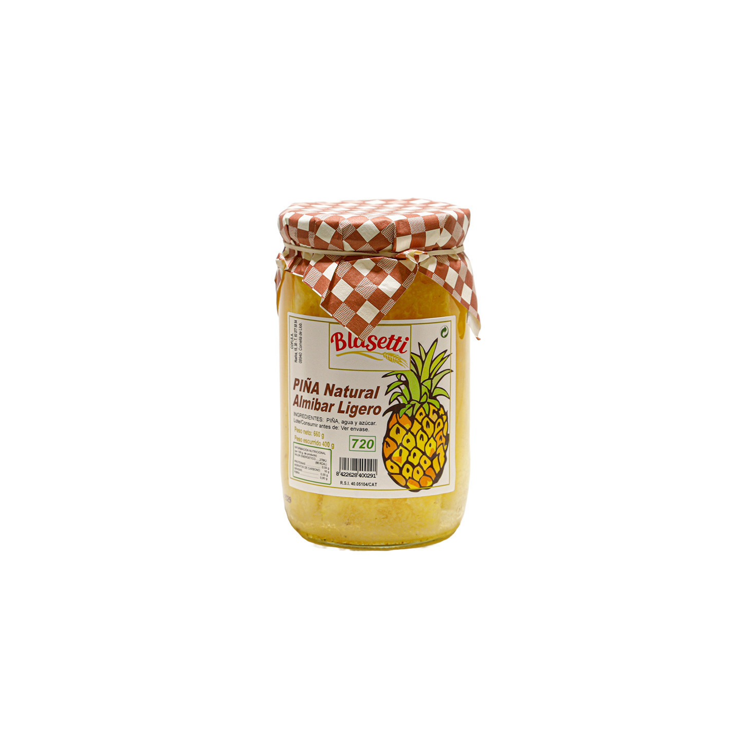 Piña natural almíbar ligero Blasetti