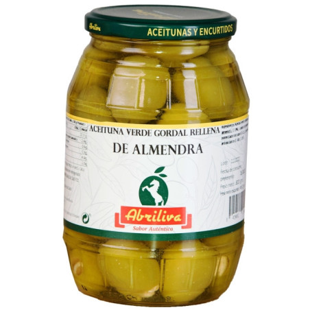 Aceituna gordal rellena de almendra