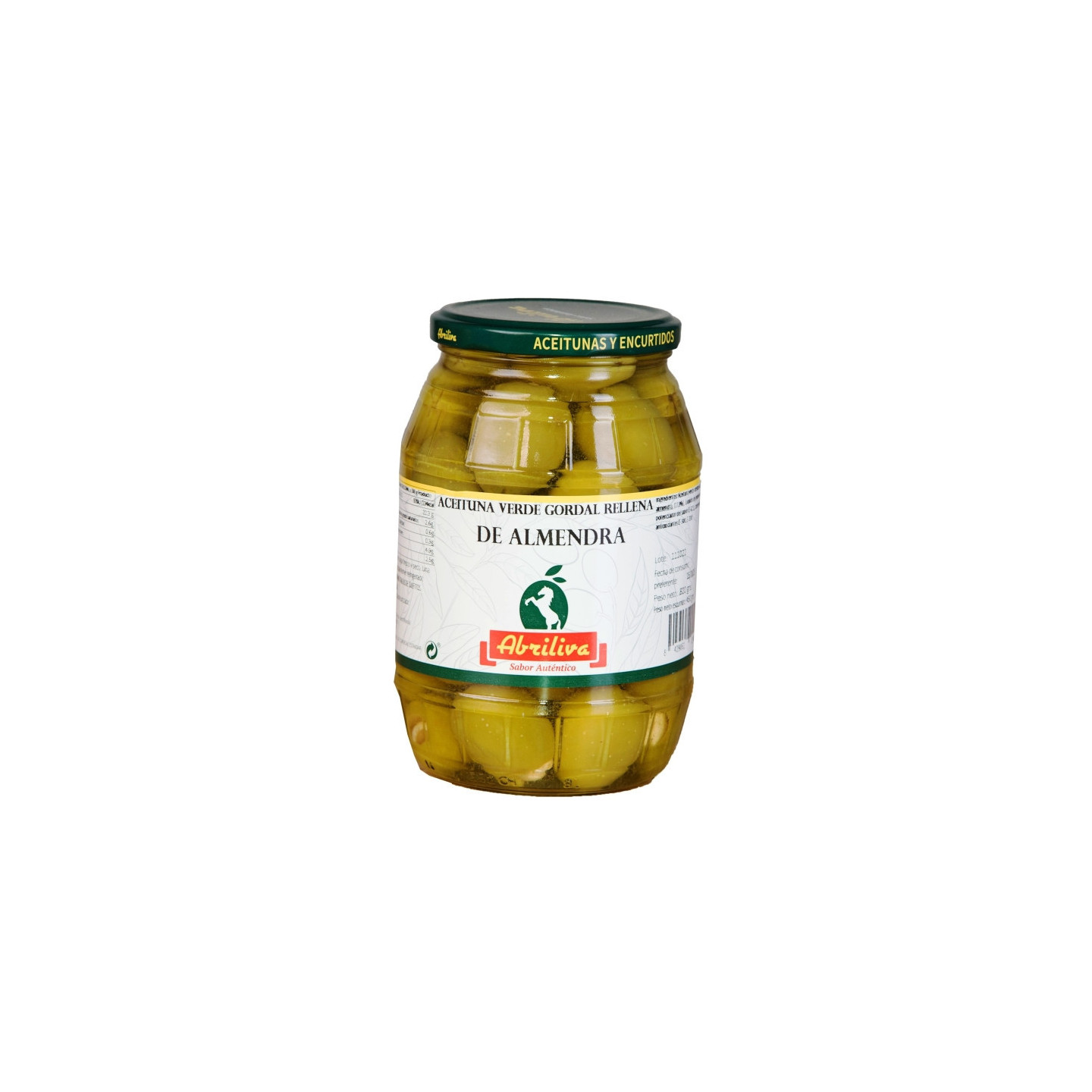Aceituna gordal rellena de almendra