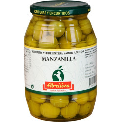 Aceituna verde sabor anchoa