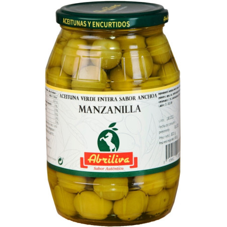 Aceituna verde sabor anchoa