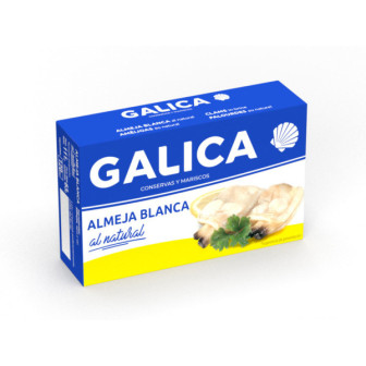 Almejas blancas al natural