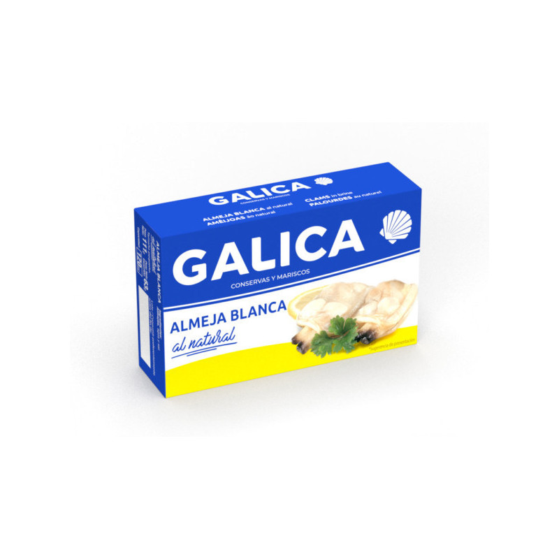 Almejas blancas al natural