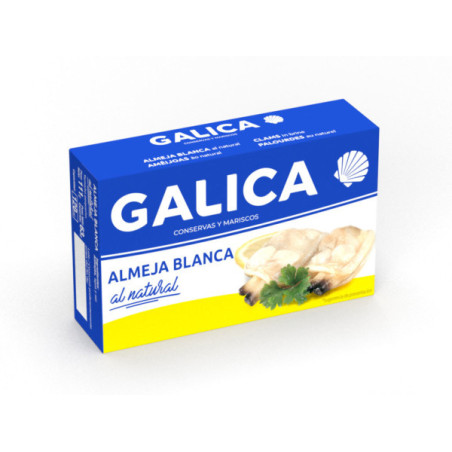 Almejas blancas al natural