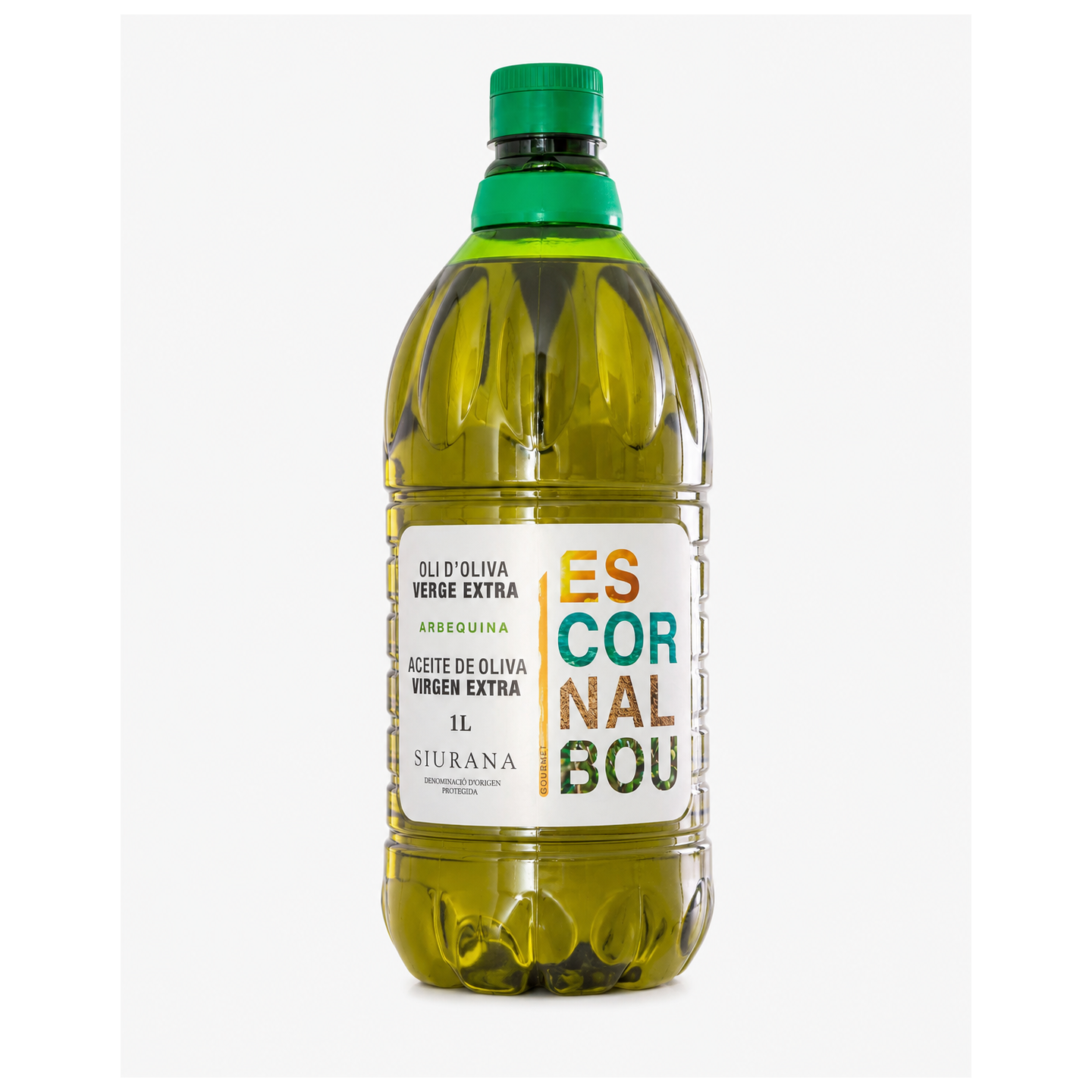 ACEITE DE OLIVA VIRGEN EXTRA ARBEQUINA SIURANA ESCORNALBOU GOURMET 1L.